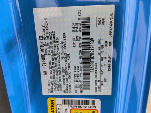 Used 2024 Ford Mustang Coupe w/ Mustang Nite Pony Package image 35