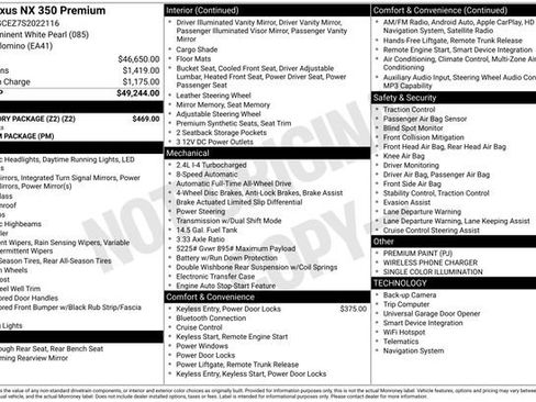 Used 2025 Lexus NX 350 AWD w/ Accessory Package (Z2) image 34
