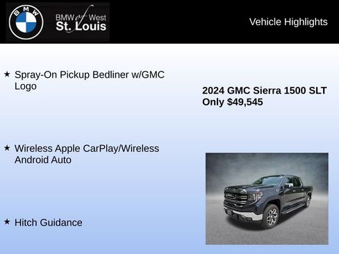 Used 2024 GMC Sierra 1500 SLT w/ SLT Premium Plus Package AWD/4WD image 16