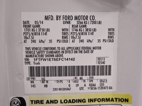 Used 2014 Ford F150 Lariat w/ Equipment Group 502A Luxury image 46