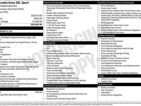 New 2026 Hyundai Kona SEL Sport FWD image 34