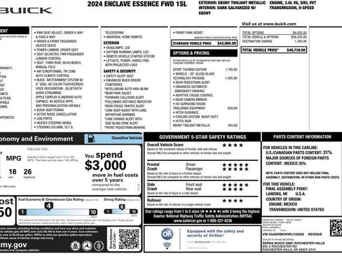 Used 2024 Buick Enclave Essence w/ Sport Touring Edition FWD image 27