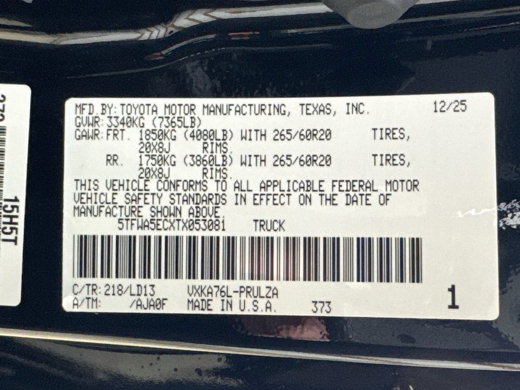 Certified 2026 Toyota Tundra Limited AWD/4WD image 27