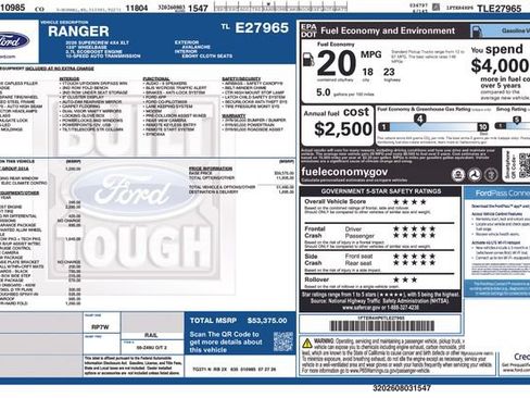 New 2026 Ford Ranger XLT AWD/4WD image 23