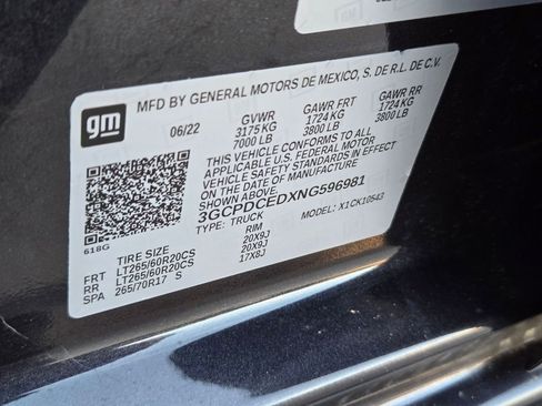 Used 2022 Chevrolet Silverado 1500 Custom Trail Boss image 29