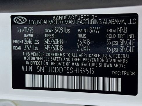 Certified 2025 Hyundai Santa Cruz XRT AWD/4WD image 16