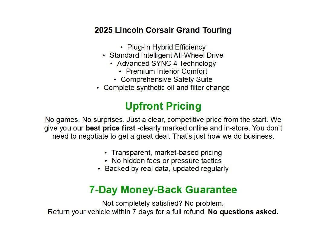 Used 2025 Lincoln Corsair Grand Touring AWD/4WD image 1