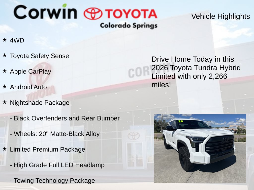 Used 2026 Toyota Tundra Limited w/ Limited PVM Package AWD/4WD image 8