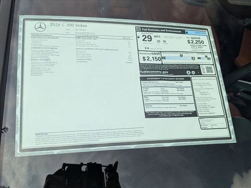 New 2026 Mercedes-Benz C 300 Sedan image 16