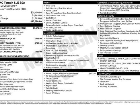 Used 2022 GMC Terrain SLE w/ Driver Convenience Package FWD image 4
