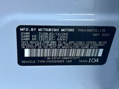 Used 2021 Mitsubishi Mirage G4 LE image 31
