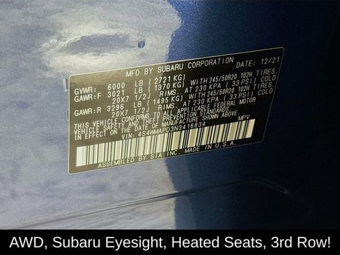 Used 2022 Subaru Ascent Limited w/ Technology Package image 34