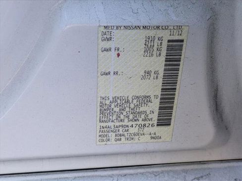 Used 2013 Nissan Altima 2.5 SV w/ 2.5SV Convenience Pkg image 13