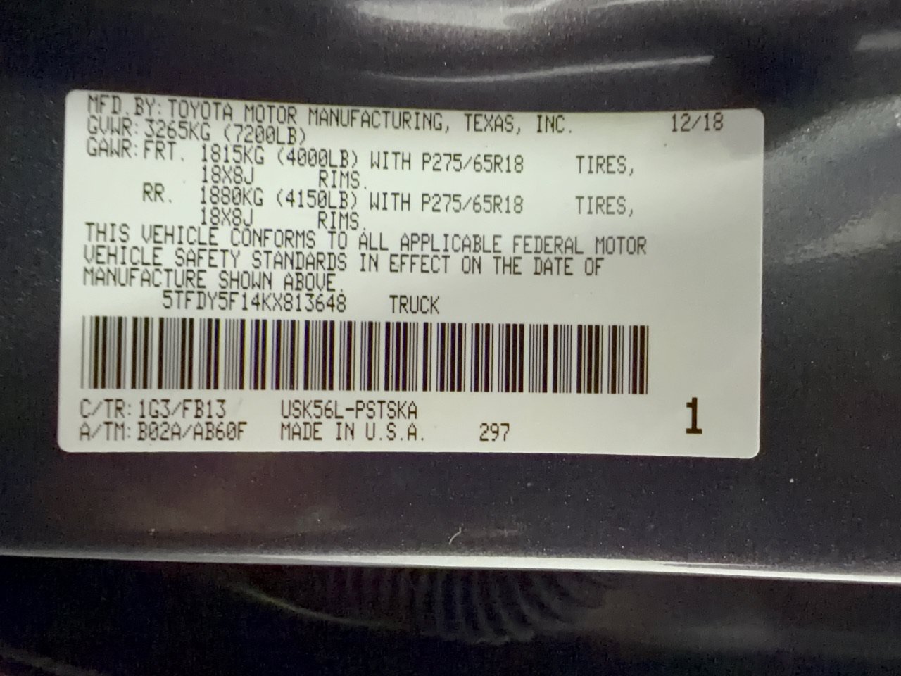 Used 2019 Toyota Tundra SR5 w/ TRD Off Road Package AWD/4WD image 29