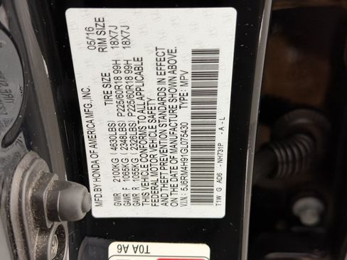 Used 2016 Honda CR-V Touring image 26
