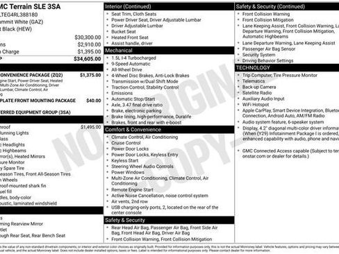 Used 2024 GMC Terrain SLE w/ Driver Convenience Package AWD/4WD image 4