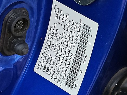 Used 2019 Honda Civic Sport image 26