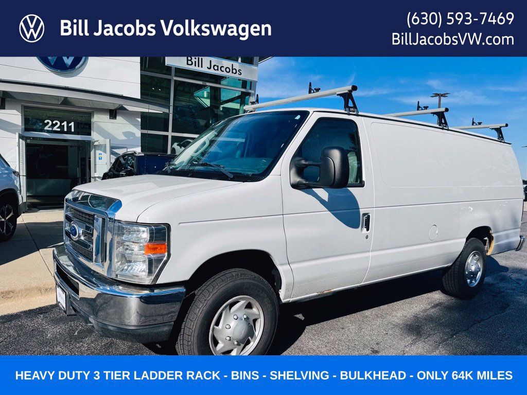 Used 2014 Ford E-250 and Econoline 250 Extended w/ Commercial Cargo Van Package RWD image 1
