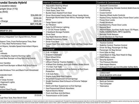 Used 2015 Hyundai Sonata Hybrid image 3