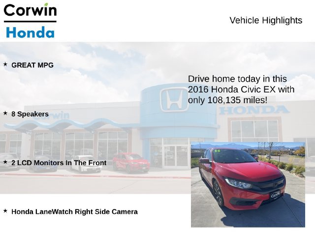Used 2016 Honda Civic EX image 6