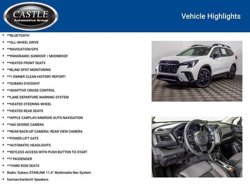 Used 2023 Subaru Ascent Onyx Edition Limited AWD/4WD image 3