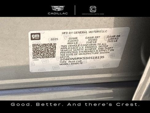 Certified 2025 Cadillac CT5 Premium Luxury w/ Sun And Sound Package RWD image 34