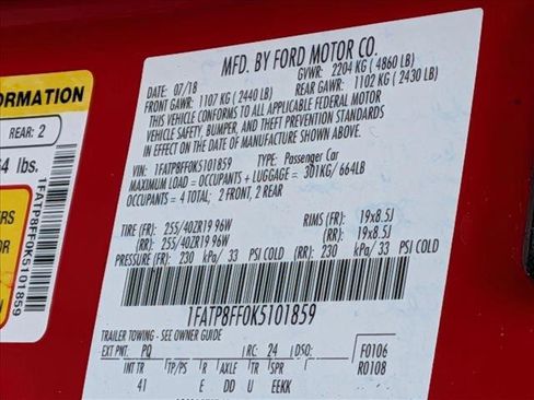Certified 2019 Ford Mustang GT Premium RWD image 24