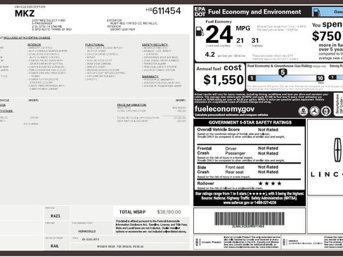 Used 2017 Lincoln MKZ Select image 3