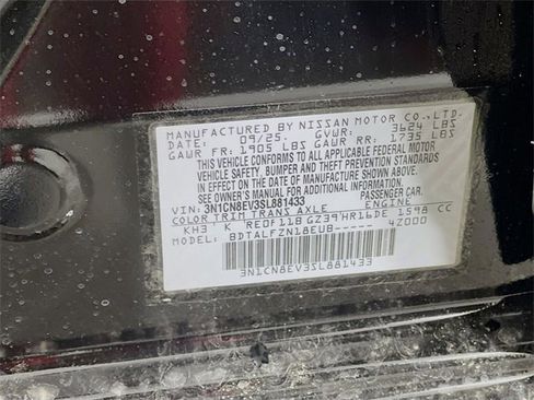 New 2025 Nissan Versa SV w/ Trunk Package image 21