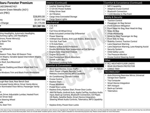 Certified 2022 Subaru Forester Premium AWD/4WD image 32