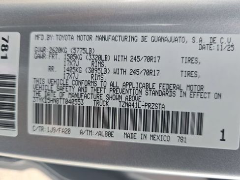 New 2026 Toyota Tacoma SR image 34