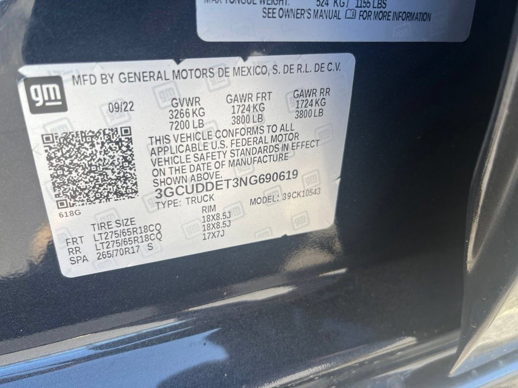 Certified 2022 Chevrolet Silverado 1500 LT w/ Diesel Off-Road Package AWD/4WD image 10