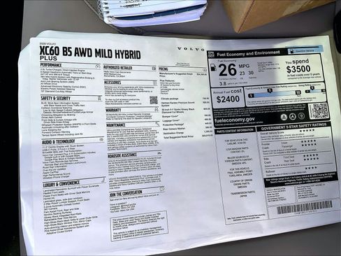 New 2026 Volvo XC60 B5 Plus w/ Climate Package AWD/4WD image 35