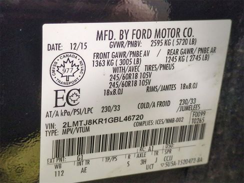 Used 2016 Lincoln MKX Select w/ Select Plus Package image 32