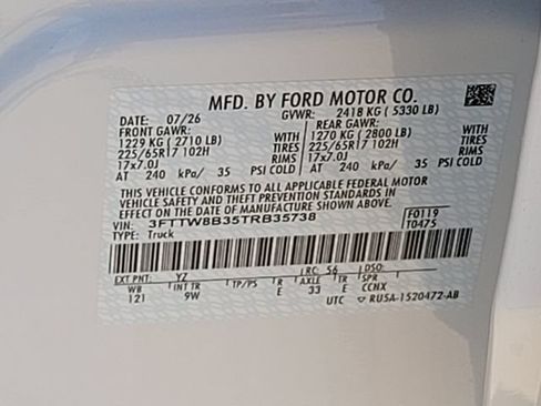 New 2026 Ford Maverick XL w/ Equipment Group 101A AWD/4WD image 11