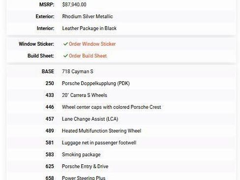 Used 2018 Porsche 718 Cayman S RWD image 11