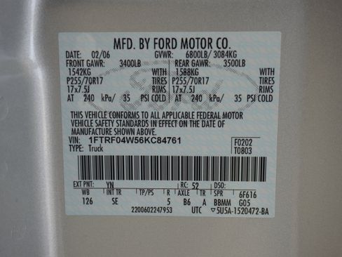 Used 2006 Ford F150 STX AWD/4WD image 22
