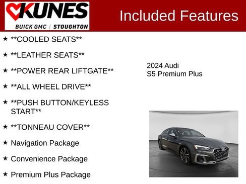 Used 2024 Audi S5 Premium Plus w/ Premium Plus Package AWD/4WD image 3
