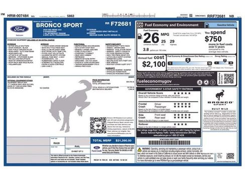 Used 2024 Ford Bronco Sport Big Bend image 24