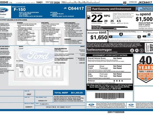 Certified 2018 Ford F150 XLT w/ Equipment Group 301A Mid RWD image 2