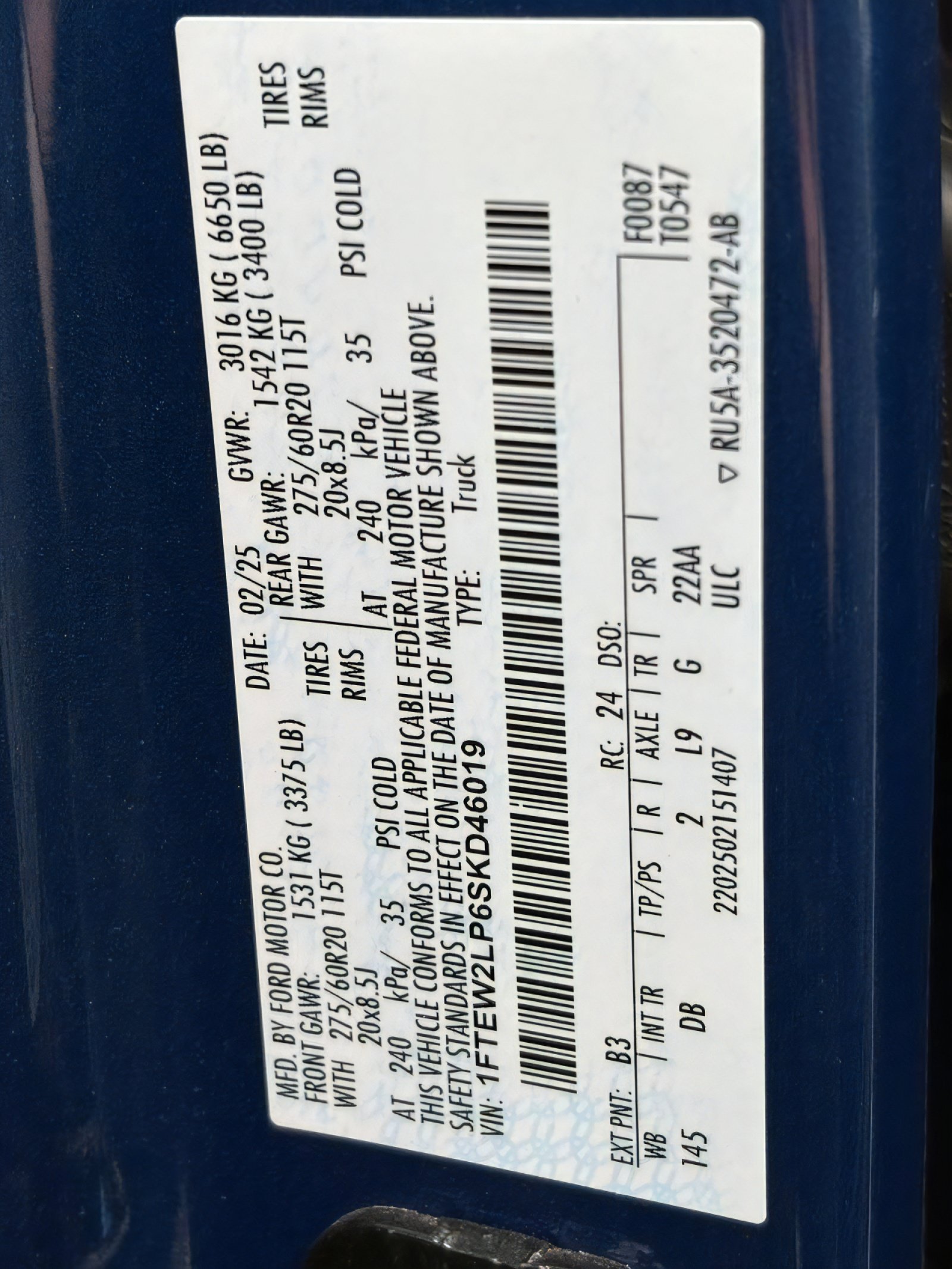 Used 2025 Ford F150 STX w/ Equipment Group 200A AWD/4WD image 30