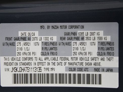 Used 2025 MAZDA CX-70 Plug-In Hybrid w/ Premium Pkg AWD/4WD image 60