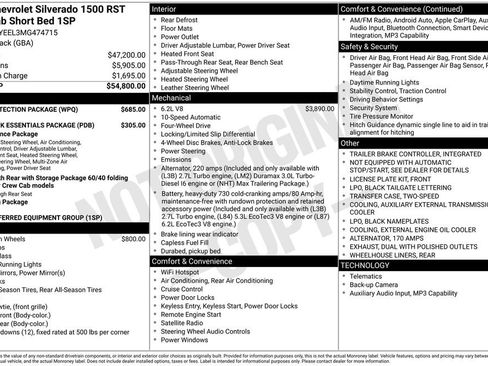 Used 2021 Chevrolet Silverado 1500 RST w/ Bed Protection Package AWD/4WD image 13