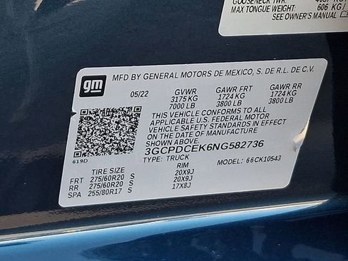 Used 2022 Chevrolet Silverado 1500 Custom Trail Boss image 32