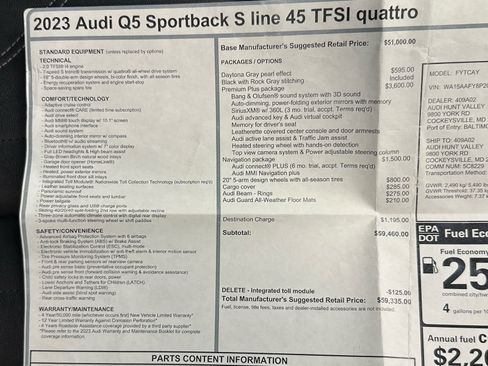 Used 2023 Audi Q5 2.0T Premium Plus w/ Premium Plus Package AWD/4WD image 42