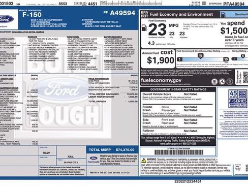 Used 2023 Ford F150 Lariat w/ Equipment Group 502A High AWD/4WD image 5