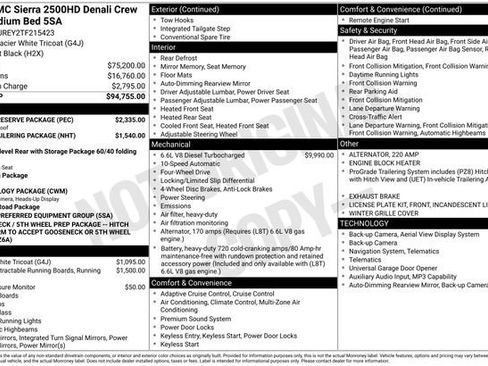New 2026 GMC Sierra 2500 Denali w/ Denali Reserve Package AWD/4WD image 37