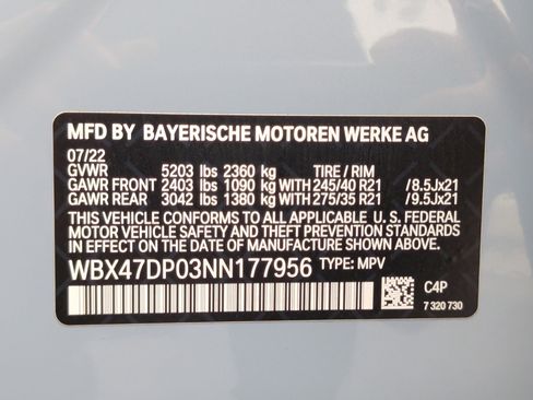 Certified 2022 BMW X3 sDrive30i w/ M Sport Package 2 image 39