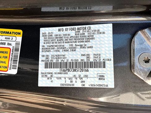 Used 2021 Ford Mustang GT Premium w/ GT Performance Package image 33