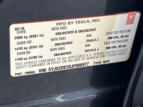 Used 2018 Tesla Model X 75D AWD/4WD image 40